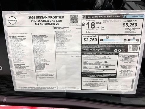 New 2026 Nissan Frontier PRO-4X AWD/4WD image 41