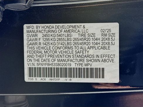 Used 2025 Honda Passport EX-L image 32