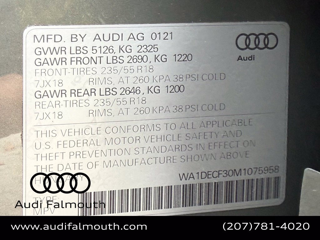 Used 2021 Audi Q3 2.0T Premium w/ Convenience Package AWD/4WD image 51