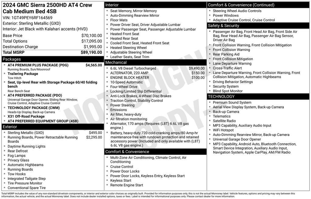 Used 2024 GMC Sierra 2500 AT4 w/ AT4 Premium Plus Package AWD/4WD image 34