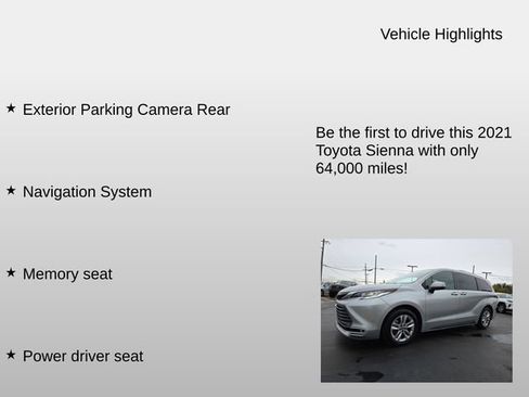 Used 2021 Toyota Sienna Limited image 6