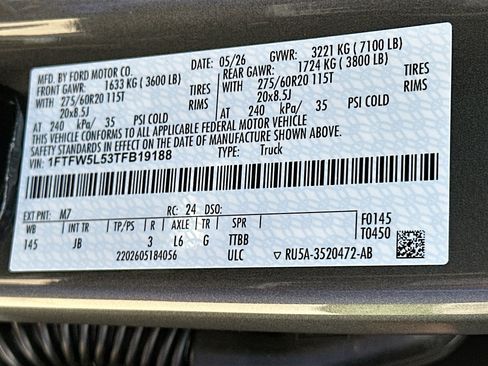New 2026 Ford F150 Lariat w/ Equipment Group 501A Mid AWD/4WD image 21