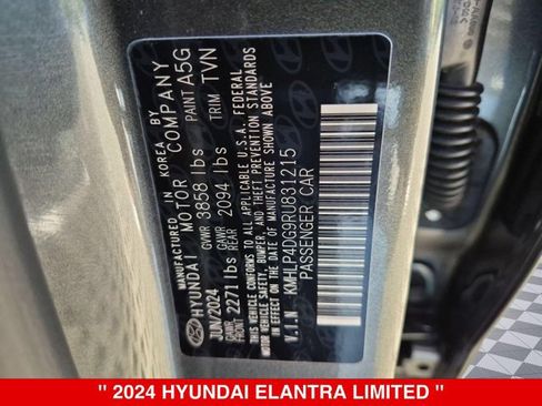 Used 2024 Hyundai Elantra Limited FWD image 41