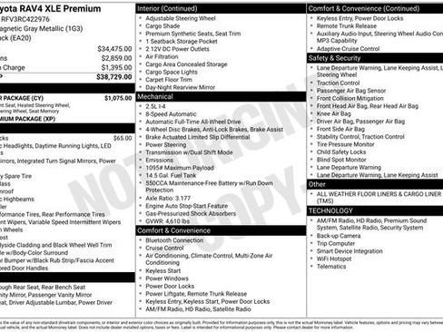 Used 2024 Toyota RAV4 XLE Premium w/ Weather Package AWD/4WD image 33
