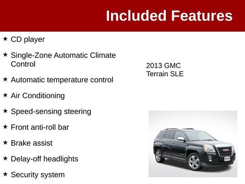 Used 2013 GMC Terrain SLE w/ Chrome Package AWD/4WD image 4