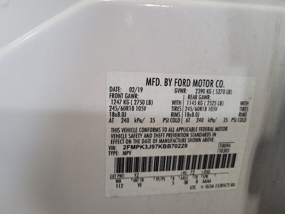 Used 2019 Ford Edge SEL w/ Equipment Group 201A FWD image 33