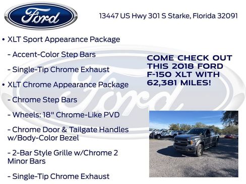Used 2018 Ford F150 XLT w/ Equipment Group 302A Luxury image 26