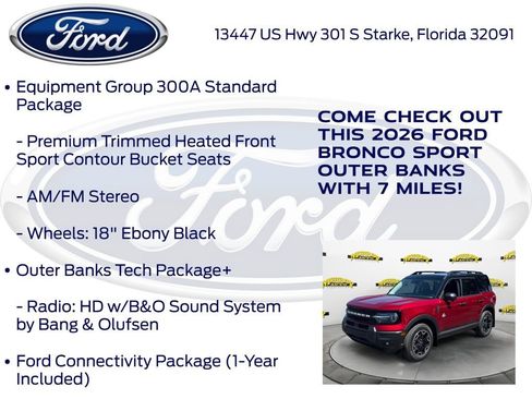 New 2026 Ford Bronco Sport Outer Banks w/ Outer Banks Tech Package+ image 15