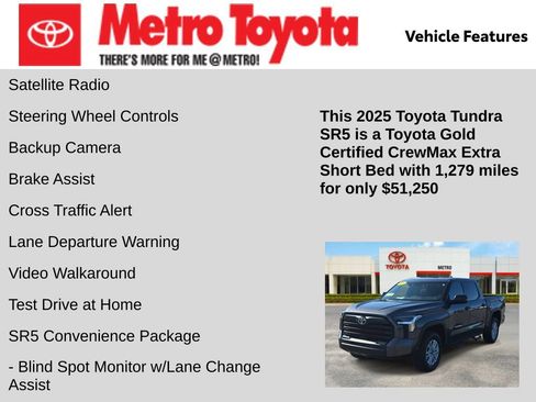 Certified 2025 Toyota Tundra SR5 image 16