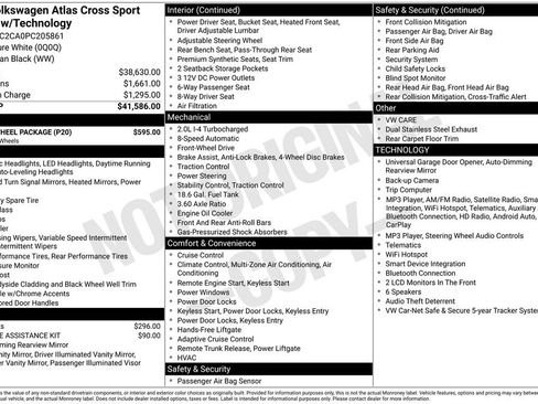 Used 2023 Volkswagen Atlas Cross Sport SE w/ Black Wheel Package FWD image 20