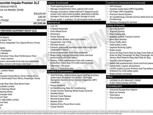 Used 2018 Chevrolet Impala Premier image 6