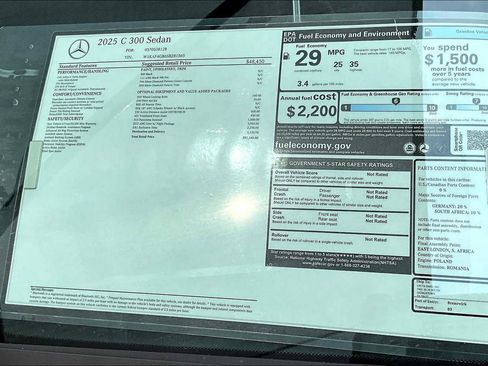New 2025 Mercedes-Benz C 300 C 300 image 22