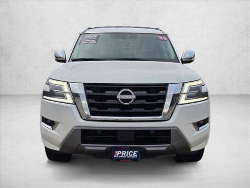 Used 2023 Nissan Armada Platinum w/ Captain's Chairs Package RWD image 2