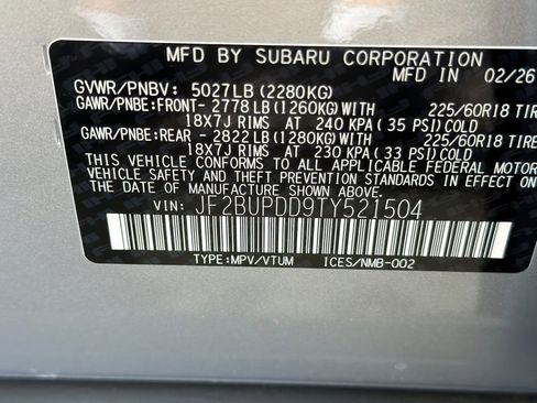 New 2026 Subaru Outback Limited AWD/4WD image 28
