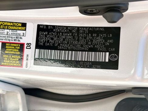 Used 2025 Lexus ES 350 w/ Premium Package FWD image 44