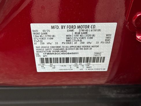 Used 2025 Ford Explorer ST w/ Sun And Sound Package AWD/4WD image 45