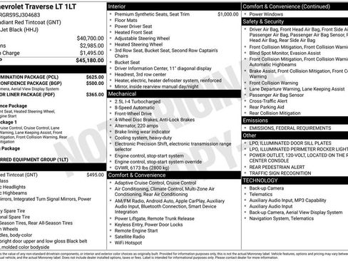 New 2025 Chevrolet Traverse LT w/ LPO, Illumination Package image 4
