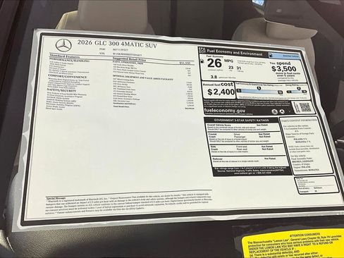 New 2026 Mercedes-Benz GLC 300 4MATIC image 18