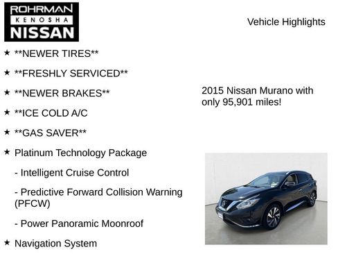 Used 2015 Nissan Murano Platinum w/ Platinum Technology Package AWD/4WD image 7