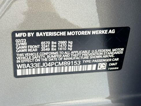 Certified 2023 BMW 760i xDrive AWD/4WD image 34
