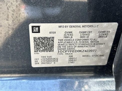 Used 2019 Chevrolet Silverado 1500 LT Trail Boss AWD/4WD image 32