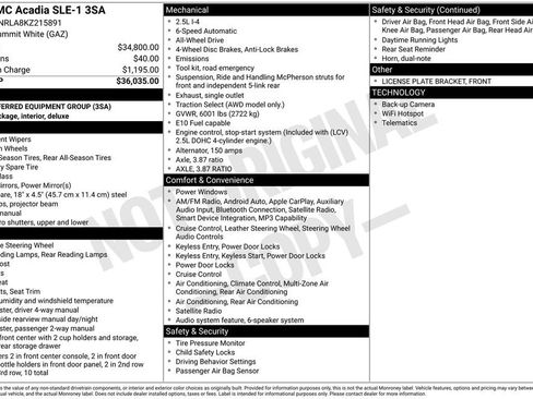 Used 2019 GMC Acadia SLE AWD/4WD image 4