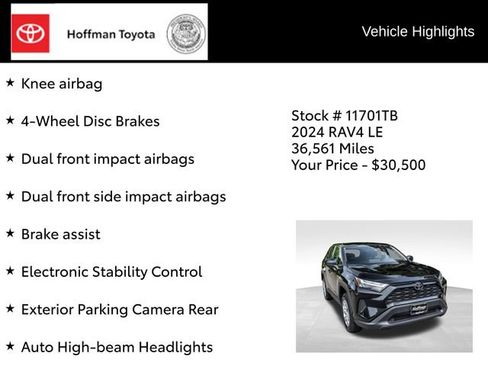Certified 2024 Toyota RAV4 LE AWD/4WD image 29