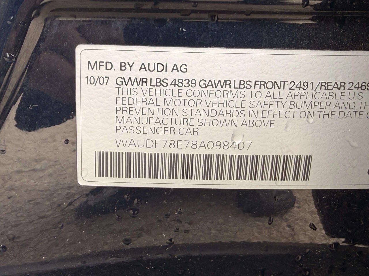 Used 2008 Audi A4 2.0T AWD/4WD image 9