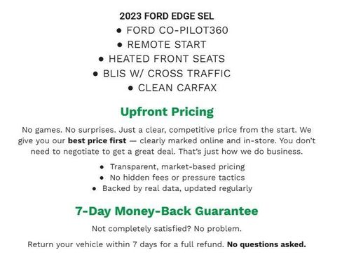 Used 2023 Ford Edge SEL image 1