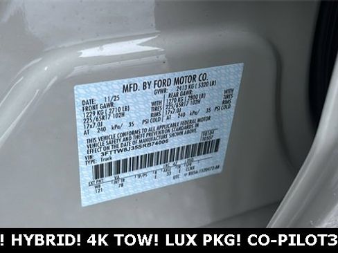 New 2025 Ford Maverick XLT w/ Equipment Group 301A image 33