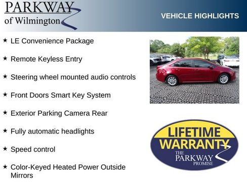 Used 2023 Toyota Corolla LE w/ LE Convenience Package FWD image 9