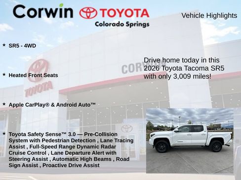 Used 2026 Toyota Tacoma SR5 AWD/4WD image 6