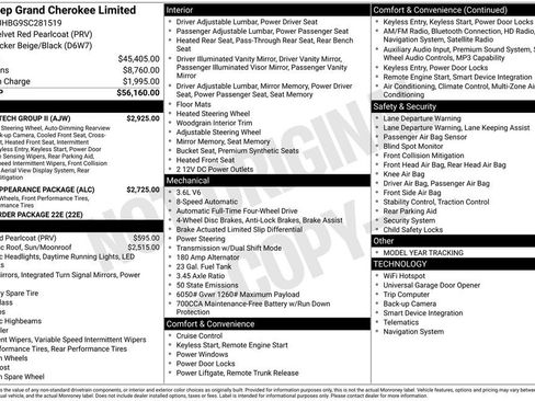 Certified 2025 Jeep Grand Cherokee Limited w/ Luxury Tech Group II AWD/4WD image 14