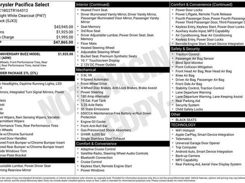 New 2026 Chrysler Pacifica Select image 38