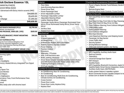 Used 2022 Buick Enclave Essence w/ Experience Buick Package AWD/4WD image 36