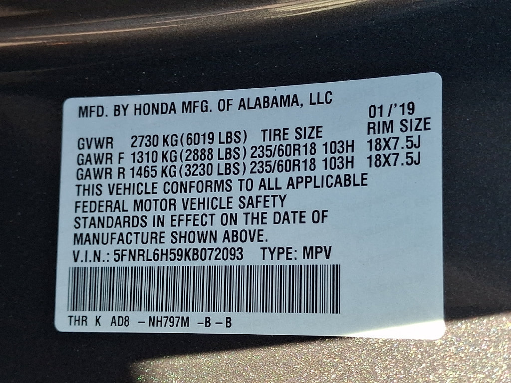 Used 2019 Honda Odyssey EX image 29