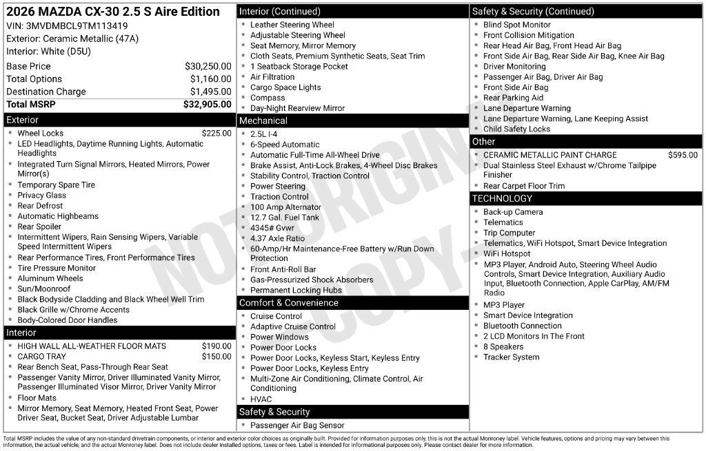 Certified 2026 MAZDA CX-30 AWD 2.5 S image 23