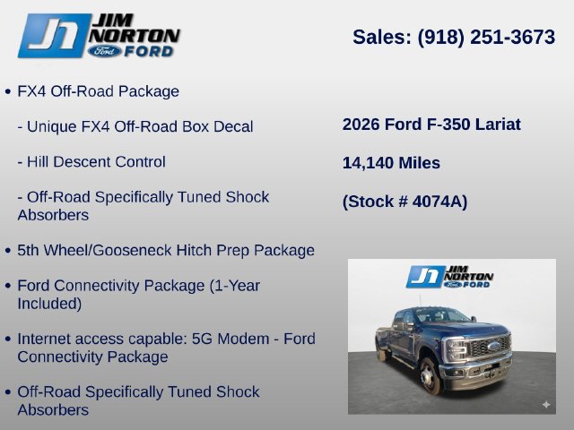Used 2026 Ford F350 Lariat w/ Lariat Premium Package AWD/4WD image 8