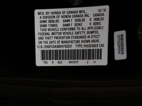 Used 2019 Honda Civic Si image 30