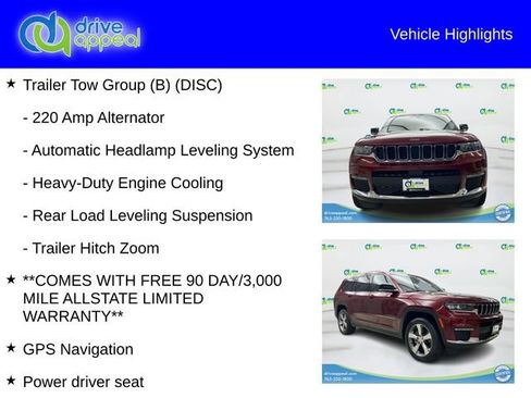 Used 2021 Jeep Grand Cherokee L Limited w/ Trailer Tow Group (B) AWD/4WD image 12