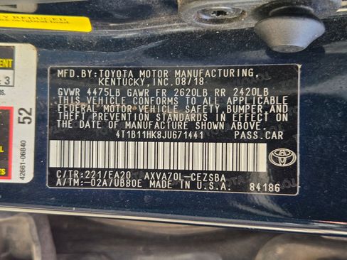 Used 2018 Toyota Camry SE w/ Moonroof Package FWD image 33