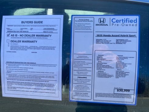 Certified 2025 Honda Accord Sport image 37