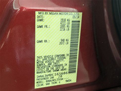 Used 2015 Nissan Altima 2.5 SV w/ Convenience Package image 31