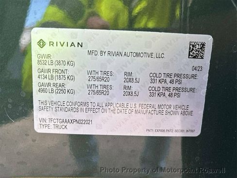 Used 2023 Rivian R1T Adventure image 5