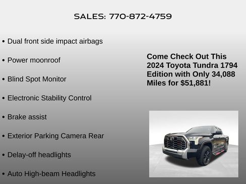 Used 2024 Toyota Tundra 1794 Edition image 29