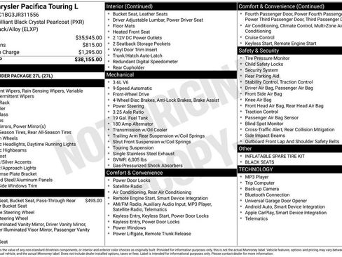 Used 2018 Chrysler Pacifica Touring-L image 9