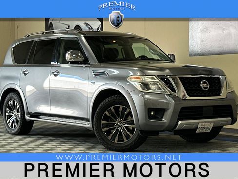 Used 2017 Nissan Armada Platinum w/ Captain Seat Package AWD/4WD image 1