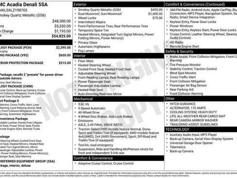 Used 2020 GMC Acadia Denali w/ Technology Package image 13