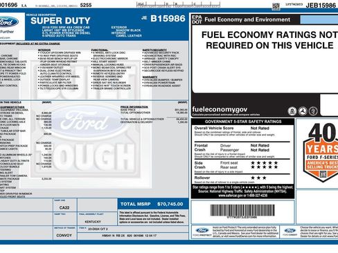 Used 2018 Ford F250 Lariat w/ Lariat Ultimate Package image 46