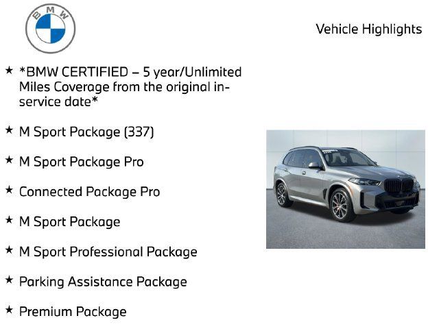 Certified 2025 BMW X5 xDrive40i w/ M Sport Package AWD/4WD image 10
